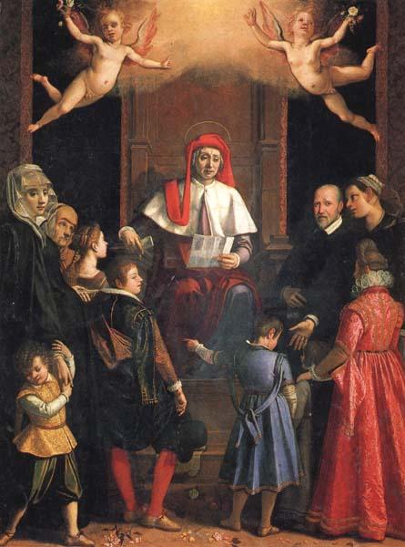 Jacopo da Empoli St.Ivo,Protector of Widows and Orphans oil painting image